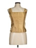 Silk Box Solid Gold Sleeveless Blouse Size 8 - photo 1