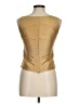 Silk Box Solid Gold Sleeveless Blouse Size 8 - photo 2