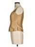 Silk Box Solid Gold Sleeveless Blouse Size 8 - photo 5