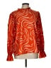 Shein Orange Long Sleeve Blouse Size 12 - photo 1