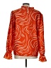 Shein Orange Long Sleeve Blouse Size 12 - photo 2