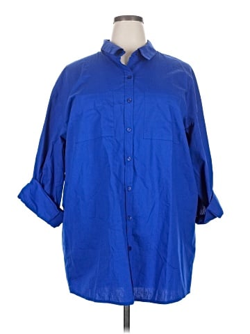 Long Tall Sally Long Sleeve Button-Down Shirt (view 1)