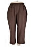 Shein Curve 100% Polyester Solid Brown Casual Pants Size 22 Plus (5) - photo 1