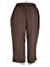 Shein Curve 100% Polyester Solid Brown Casual Pants Size 22 Plus (5) - photo 2
