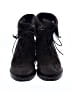 Stuart Weitzman 100% Leather Black Gray Ankle Boots Size 7 1/2 - photo 2