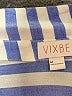 Vixbe 100% Rayon Stripes Blue 3/4 Sleeve Button-Down Shirt Size M - photo 7