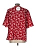 Shein Curve 100% Polyester Red Short Sleeve Blouse Size 12 Plus (0) - photo 2