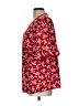 Shein Curve 100% Polyester Red Short Sleeve Blouse Size 12 Plus (0) - photo 5