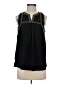 Aqua Black Sleeveless Blouse Size S - photo 1