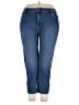 Avenue Solid Blue Jeans Size 20 - photo 1