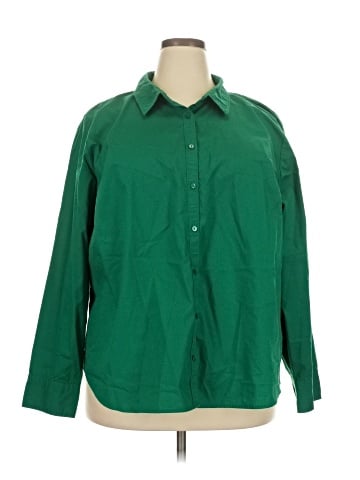 Worthington 3/4 Sleeve Button-Down Shirt (view 1)