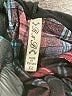 R N B 100% Polyester Plaid Black Long Sleeve Blouse Size XL - photo 7