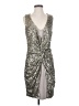 Tart Metallic Silver Brown Cocktail Dress Size S - photo 1