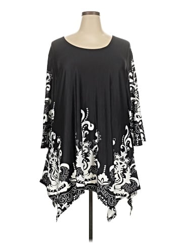 White Mark Long Sleeve Top (view 1)