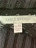 Cable Stitch Black Poncho Size S - photo 7