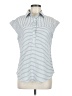 Shein 100% Polyester Stripes Blue Sleeveless Blouse Size M - photo 1