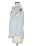 Shein 100% Polyester Stripes Blue Sleeveless Blouse Size M - photo 5