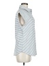 Shein 100% Polyester Stripes Blue Sleeveless Blouse Size M - photo 4