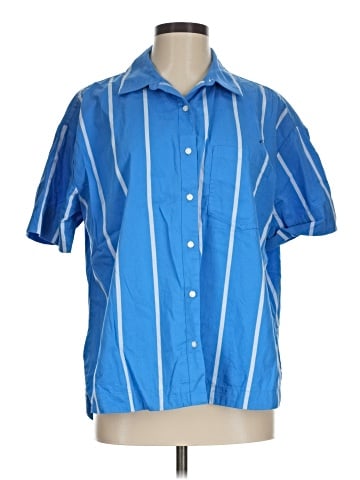 a.n.a. A New Approach Short Sleeve Button-Down Shirt (view 1)