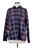St. John's Bay 100% Cotton Plaid Blue Long Sleeve Button-Down Shirt Size XXL - photo 1