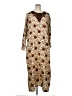 Assorted Brands Print Brown Casual Dress Size XL - photo 1