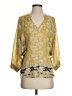CAbi Yellow 3/4 Sleeve Blouse Size S - photo 1