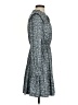 Gap 100% Polyester Paisley Gray Casual Dress Size S (petite) - photo 4