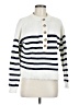 Elie Tahari Stripes White Pullover Sweater Size M (estimated) - photo 1