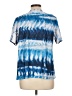 Impulse California Tie-dye Blue Short Sleeve Blouse Size L - photo 2