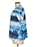 Impulse California Tie-dye Blue Short Sleeve Blouse Size L - photo 5