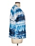 Impulse California Tie-dye Blue Short Sleeve Blouse Size L - photo 4