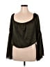 Bebe 100% Polyester Green 3/4 Sleeve Blouse Size XL - photo 1