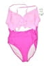 EOMENIE Color Block Pink One Piece Swimsuit Size 20 - photo 2