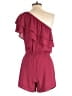 Ann Taylor LOFT Solid Burgundy Romper Size XS - photo 2