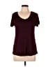 Active Basic Burgundy Short Sleeve T-Shirt Size M - photo 1