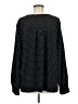 Notations 100% Polyester Polka Dots Black Long Sleeve Blouse Size 2X - photo 2