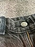 Unbranded 100% Cotton Chevron-herringbone Black Jeans Size 8 - photo 7