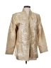 Nolan Miller 100% Silk Gold Silk Blazer Size XS - photo 1