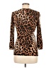 Talbots 100% Cashmere Animal Print Brown Cashmere Pullover Sweater Size M - photo 2