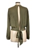 Bar III 100% Polyester Green Long Sleeve Blouse Size L - photo 2
