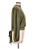 Bar III 100% Polyester Green Long Sleeve Blouse Size L - photo 4