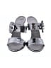 Casadei 100% Leather Silver Gray Sandals Size 7 1/2 - photo 2
