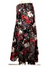 Hutch 100% Polyester Floral Black Casual Skirt Size M - photo 2