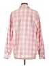 Unbranded 100% Cotton Checkered-gingham Pink Long Sleeve Button-Down Shirt Size L - photo 2
