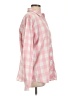 Unbranded 100% Cotton Checkered-gingham Pink Long Sleeve Button-Down Shirt Size L - photo 4