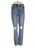 7 For All Mankind Hearts Blue Jeans Size 26 waist - photo 1