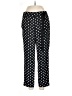 J.Crew 100% Polyester Polka Dots Black Casual Pants Size 8 - photo 1