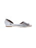 Avellini 100% Leather Metallic Silver Gray Flats Size EU 38 - photo 1