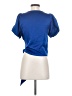 Nine West 100% Polyester Blue Short Sleeve Blouse Size XS - photo 2
