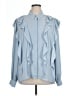 Express Blue Long Sleeve Blouse Size XL - photo 1